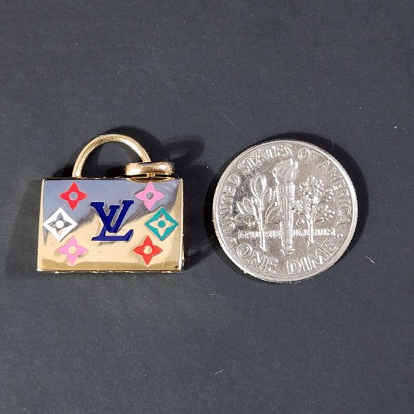 Pendant bag multi color design 18k gold - Picture 5 of 15